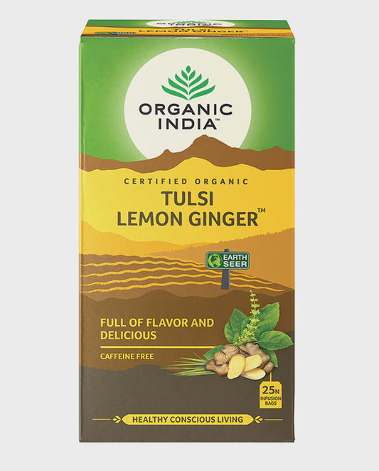 Organic India - Tulsi Tea Lemon And Ginger 25bags