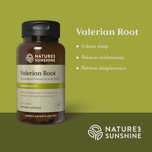 Nature's Sunshine - Valerian Root 100 Capsules