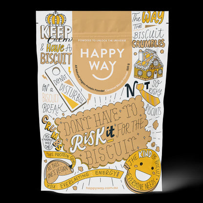Happy Way - Vegan Protein Powder Caramel Biscuit