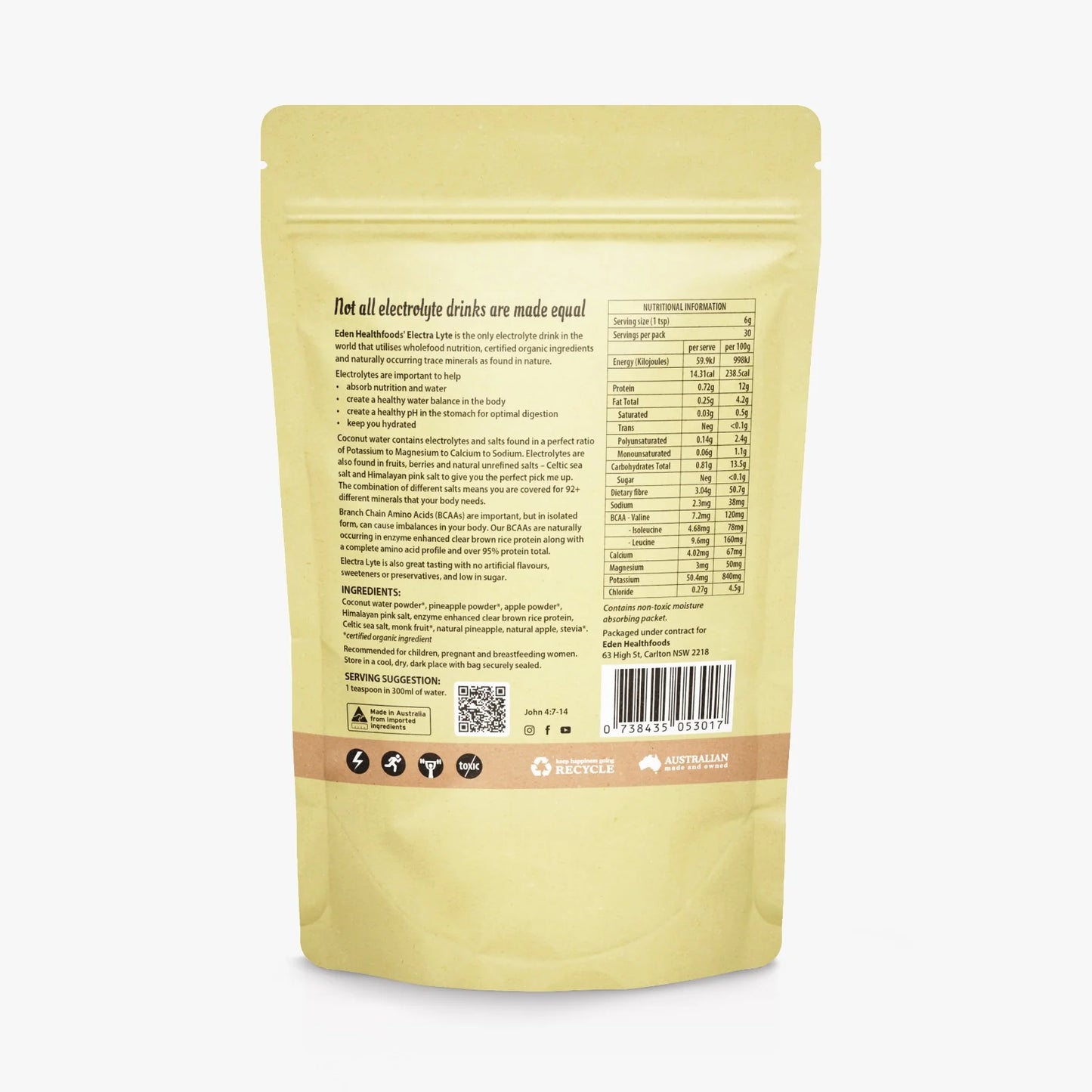 Eden Healthfoods - Electra-Lyte Pineapple/Apple & Celtic Salt