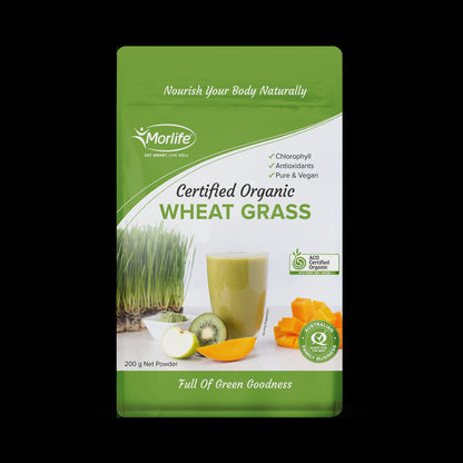 Morlife - Wheatgrass Certified Organic 200g