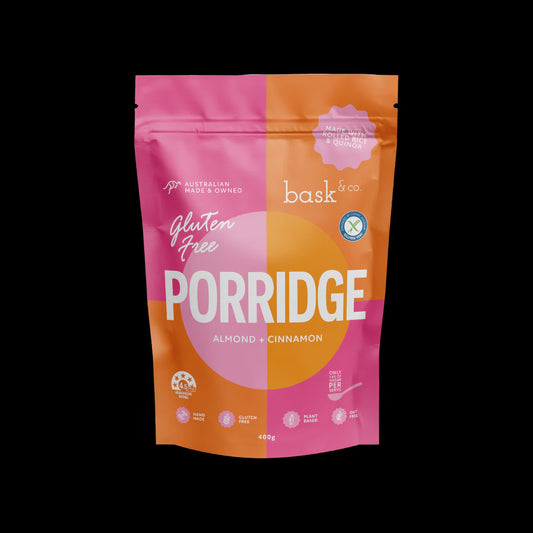 Bask & Co  - Gluten Free Porridge - Almond & Cinnamon 400g