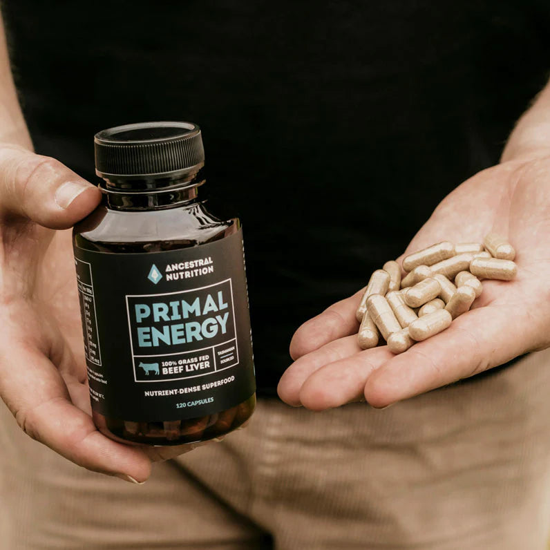 Ancestral Nutrition - Primal Energy Grass Fed Beef Liver - Glenelg Health & Wholefoods