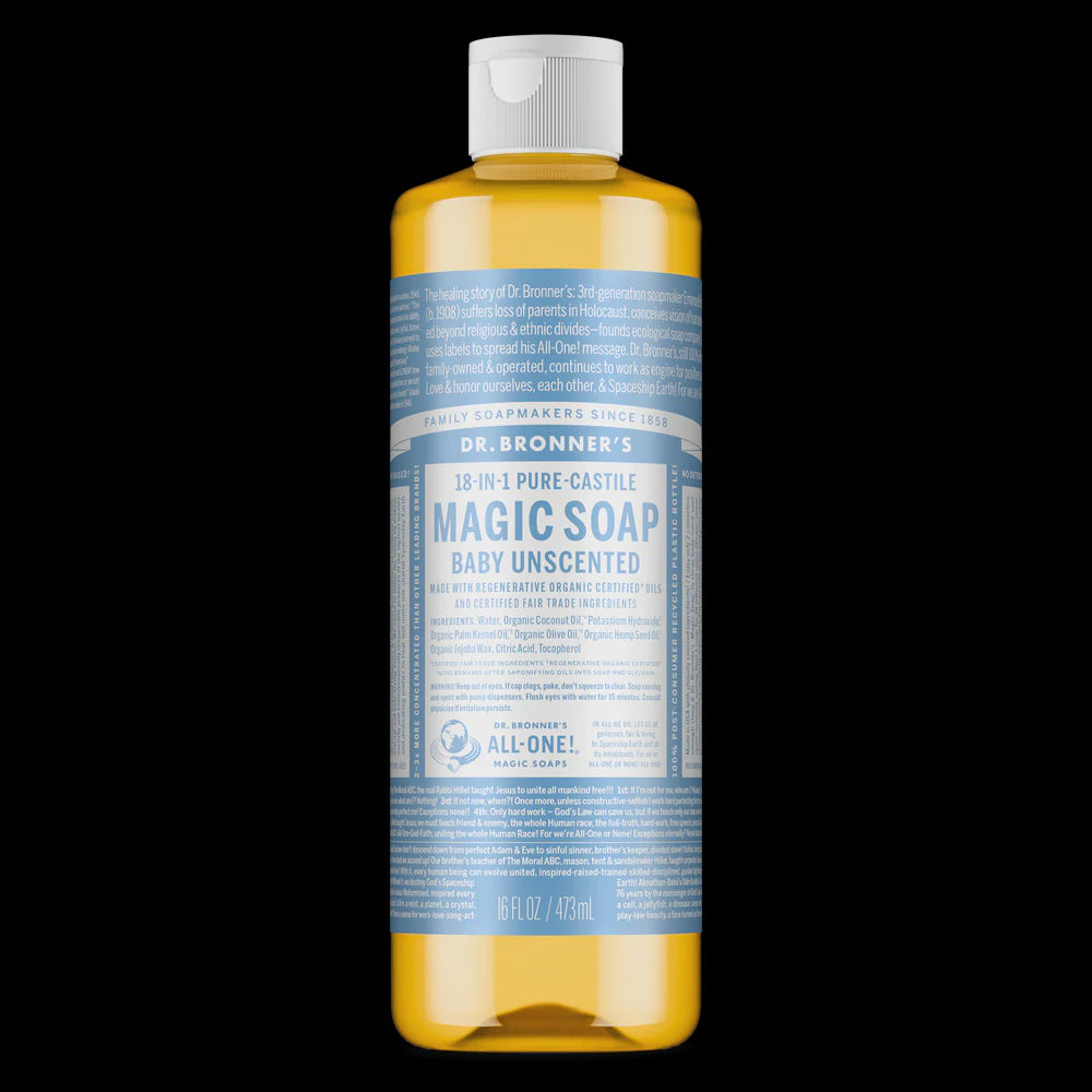 Dr Bronner's - Baby Unscented Pure Castile Magic Soap Liquid