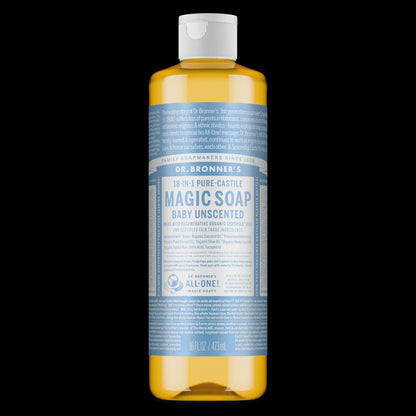 Dr Bronner's - Baby Unscented Pure Castile Magic Soap Liquid