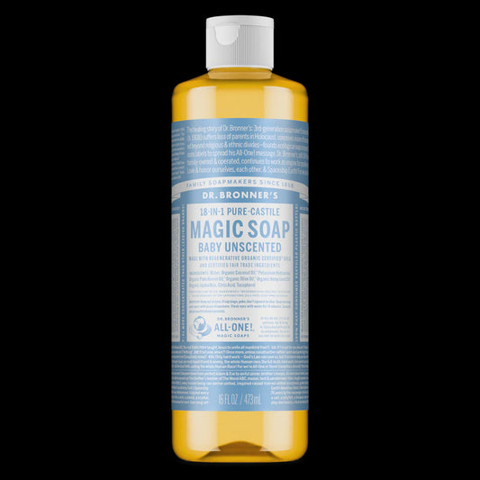 Dr Bronner's - Baby Unscented Pure Castile Magic Soap Liquid