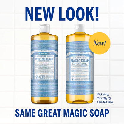 Dr Bronner's - Baby Unscented Pure Castile Magic Soap Liquid