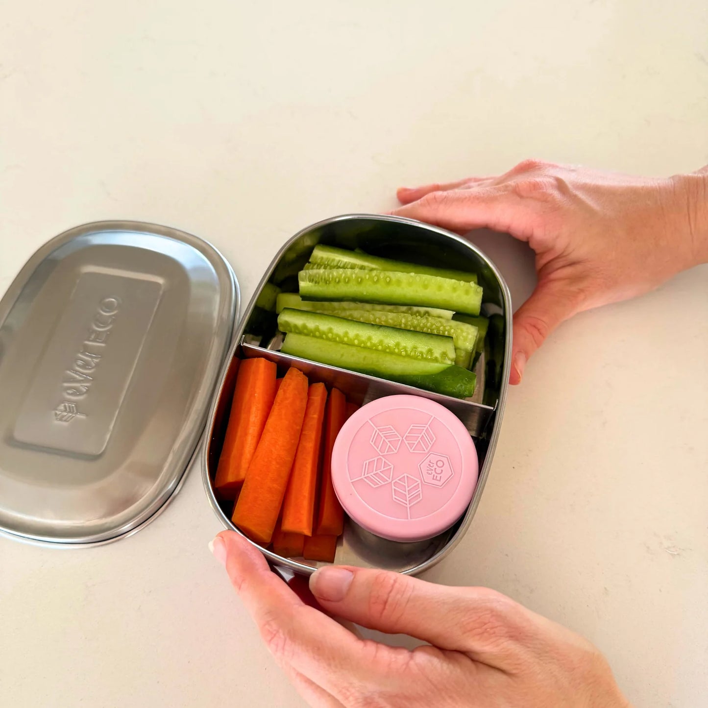 Ever Eco - Stainless Bento 2 Compartment Snack Box