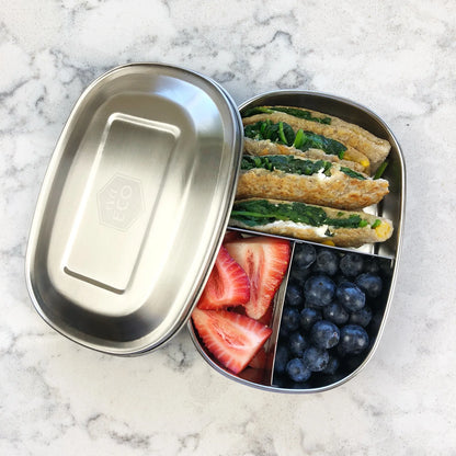 Ever Eco - Stainless Steel 3 Compartment Bento Snack Box