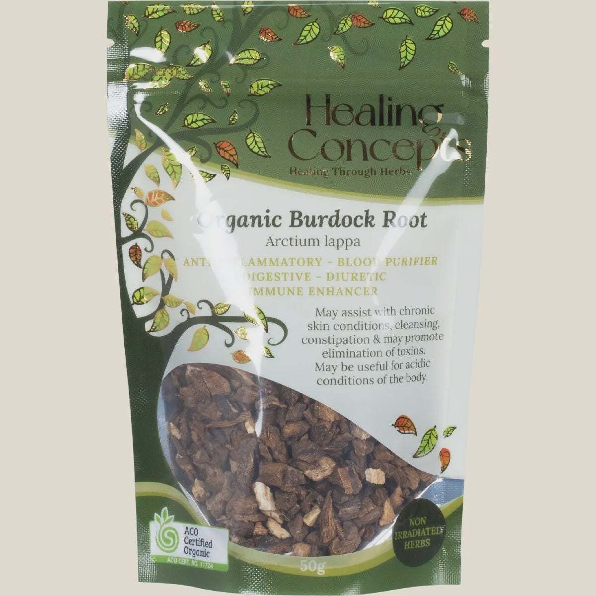 Healing Concepts - Organic Burdock Root 50g