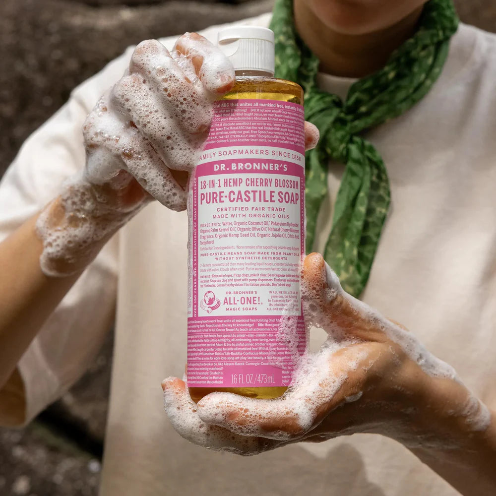 Dr Bronner's - Pure Castile Hemp Cherry Blossom Liquid  473ml