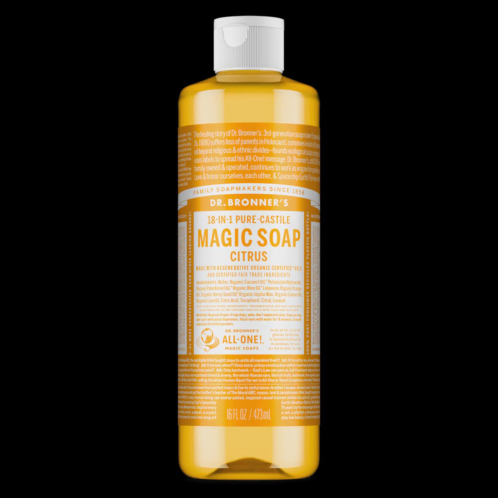 Dr Bronner's -  Citrus Pure Castile Magic Soap 473ml