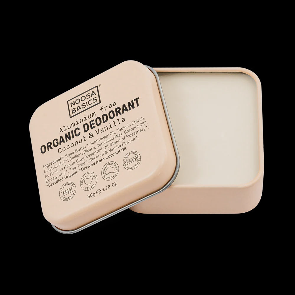 Noosa Basics -  Organic Deodorant Coconut & Vanilla Tin