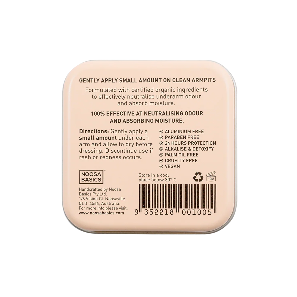 Noosa Basics -  Organic Deodorant Coconut & Vanilla Tin
