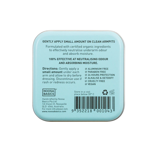 Noosa Basics - Organic  Deodorant Coconut & Lime  Tin