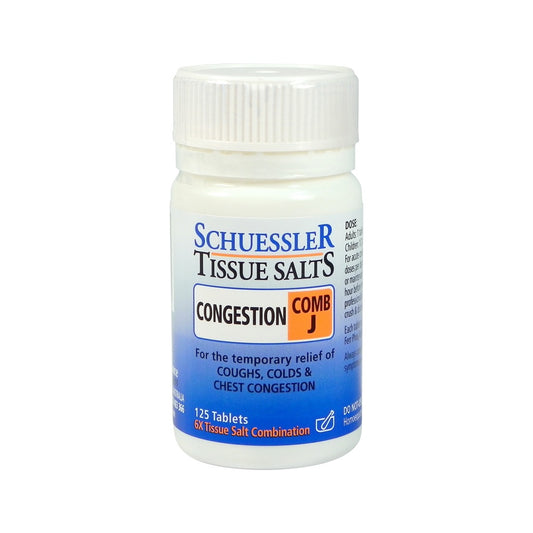 Schuessler Tissue Salts - Comb J  Congestion 125 Tablets