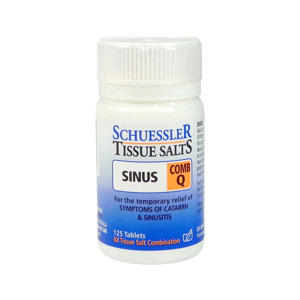 Schuessler Tissue Salts -  Comb Q Sinus 125 Tablets