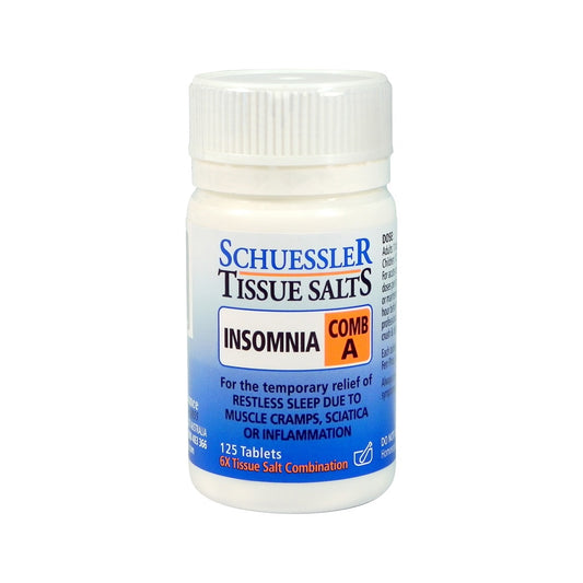 Schuessler Tissue Salts - Combination A Insomnia 125 Tablets