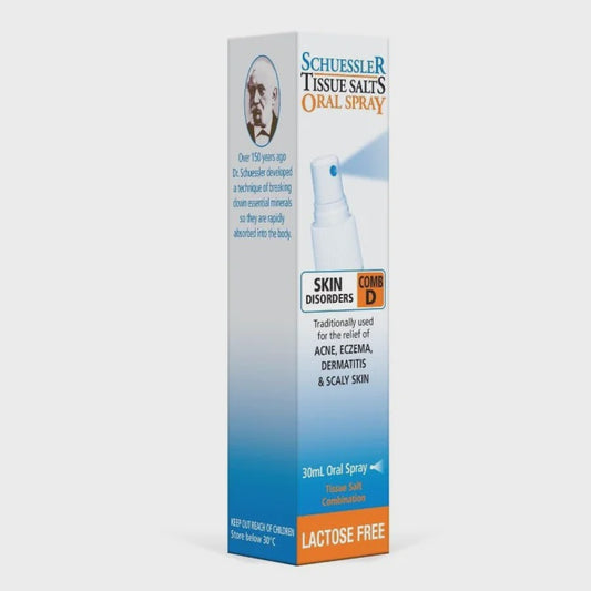 Schuessler Tissue Salts - Comb D Skin Disorders Spray 30ml