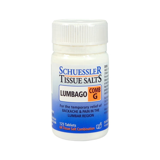 Schuessler Tissue Salts - Comb G  Lumbago 125 Tablets
