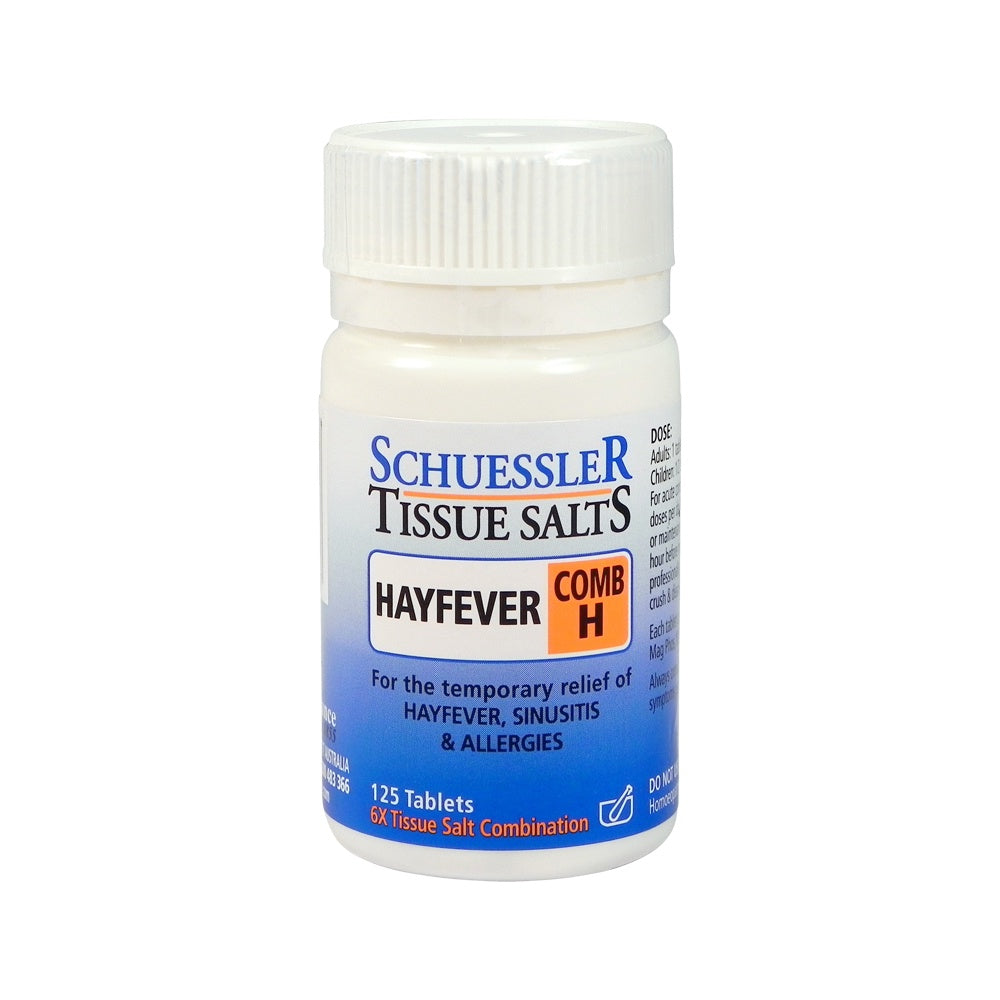 Schuessler Tissue Salts - Comb H Hayfever 125 Tablets