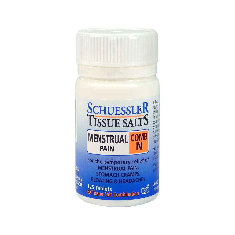 Schuessler Tissue Salts - Comb N Menstrual  125 Tablets