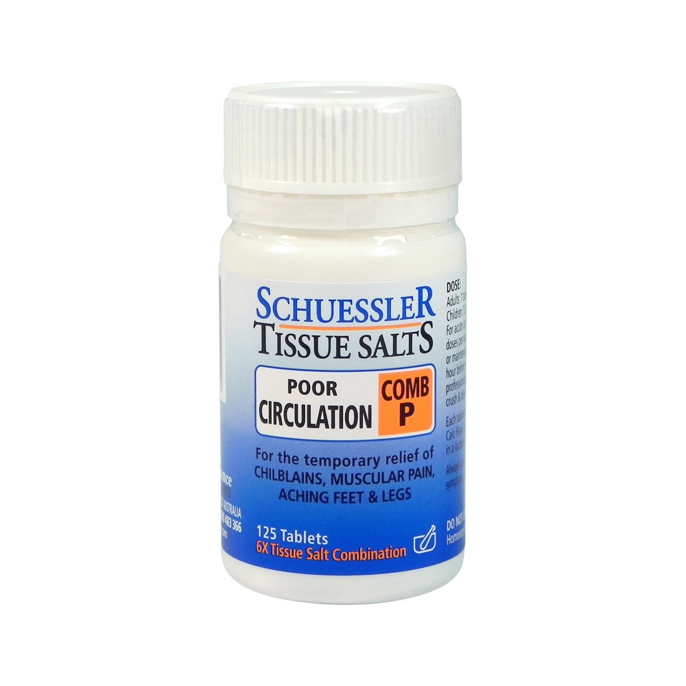 Schuessler Tissue Salts - Comb P  Poor Circulation125 Tablets