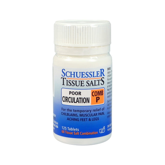 Schuessler Tissue Salts - Comb P  Poor Circulation125 Tablets