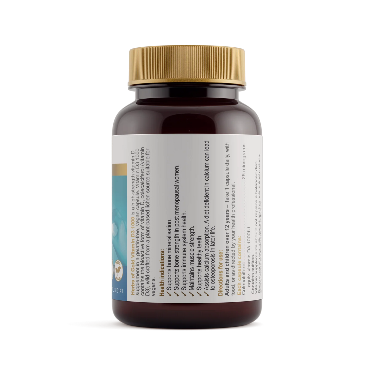 Herbs of Gold - Vitamin D3 1000mg