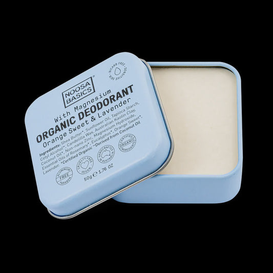 Noosa Basics - Organic Deodorant  Sweet Orange and Lavender Tin