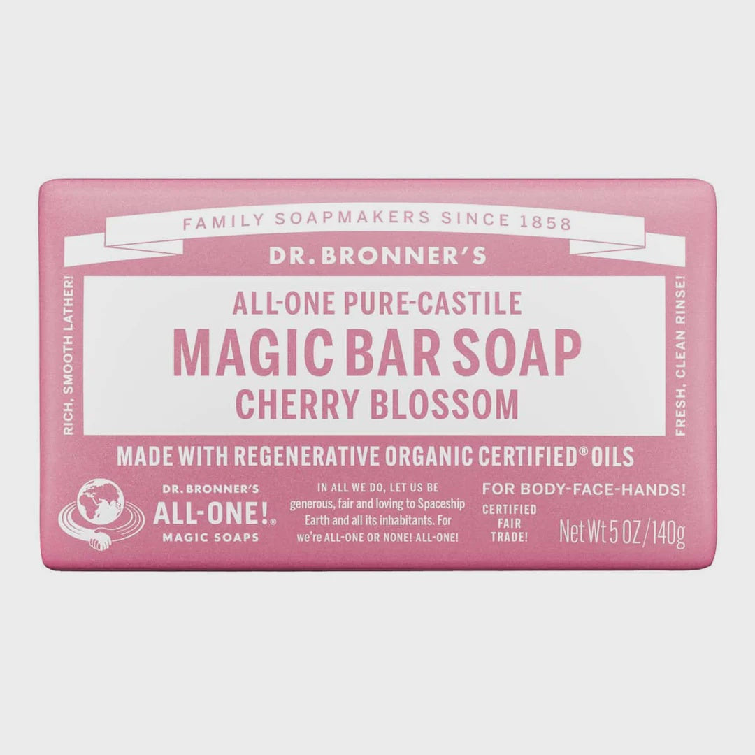 Dr Bronner's - Hemp Cherry Blossom Soap Bar 140g