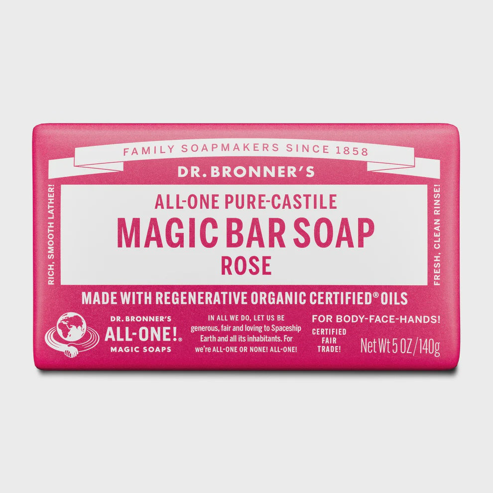 Dr Bronner's - Magic Bar Soap - Rose