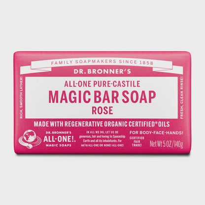 Dr Bronner's - Magic Bar Soap - Rose