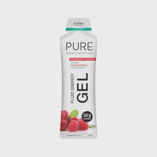 Pure - Fluid Energy Gel  Raspberry  Caffeine 59g