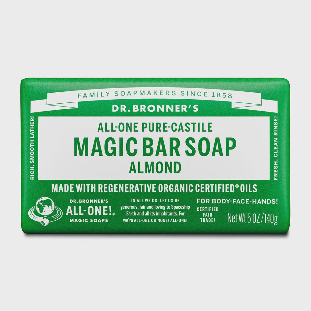 Dr Bronner's -  Magic Bar Soap - Almond