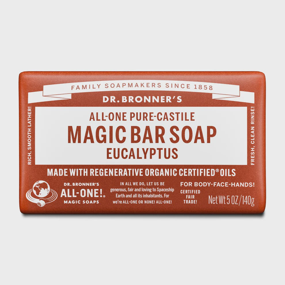 Dr Bronner's -  Magic Bar Soap - Eucalyptus