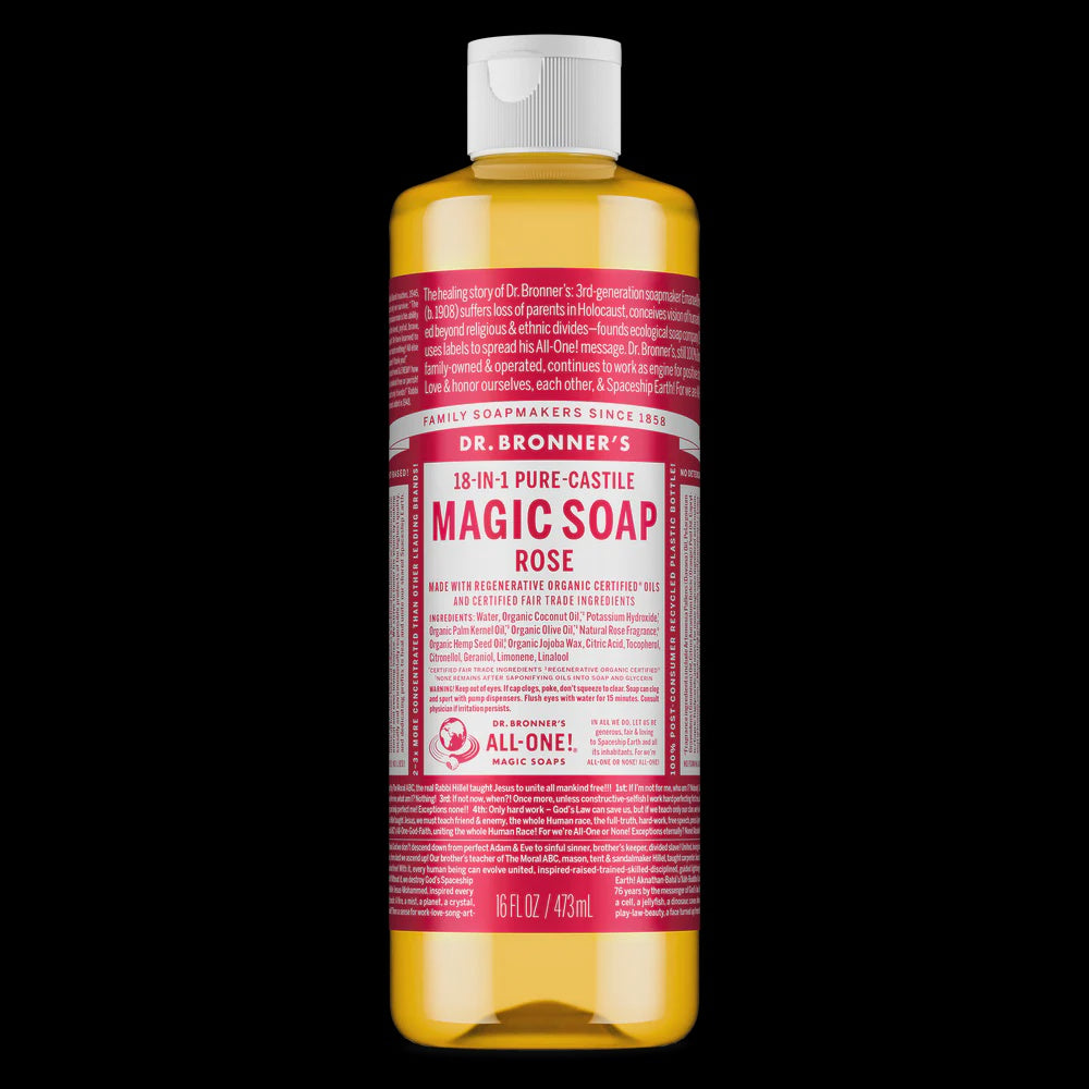 Dr Bronner's - Rose Pure Castile Magic Soap 473ml