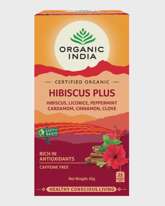 Organic India - Hibiscus Plus Tea 25 Bags