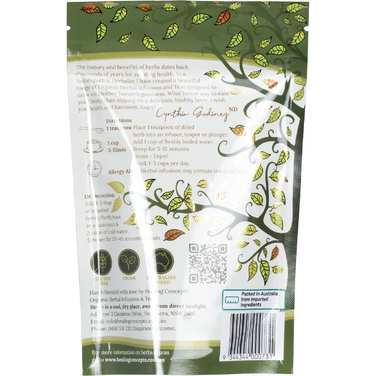 Healing Concepts - Organic Hibiscus Tea 50g