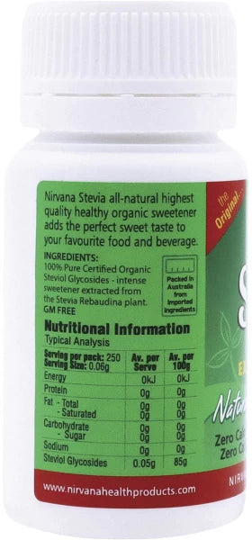 Nirvana Organics - Stevia Pure Extract 15g