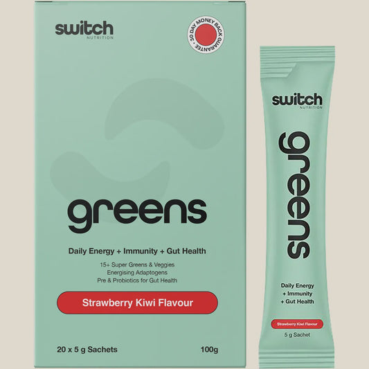 Switch Nutrition - Greens Sachets Strawberry Kiwi 20x5g