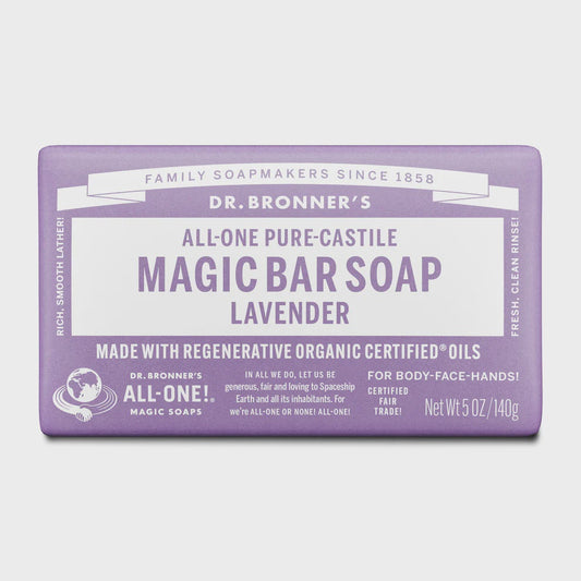 Dr Bronner's -  Magic Bar Soap - Lavender 140g