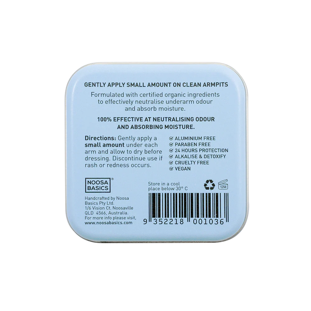 Noosa Basics - Organic Deodorant  Sweet Orange and Lavender Tin