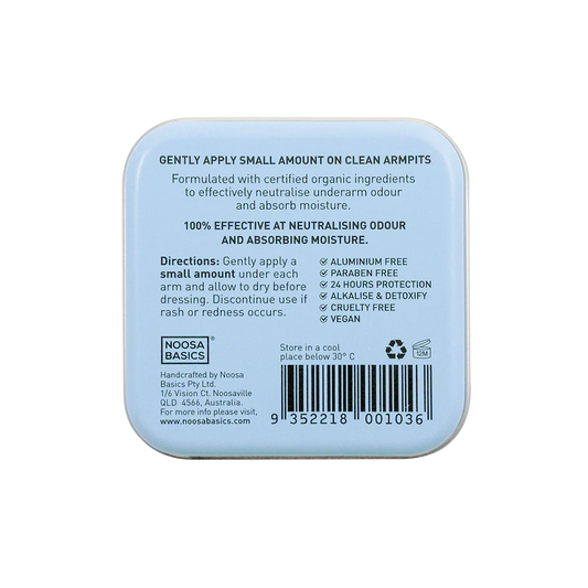Noosa Basics - Organic Deodorant  Sweet Orange and Lavender Tin