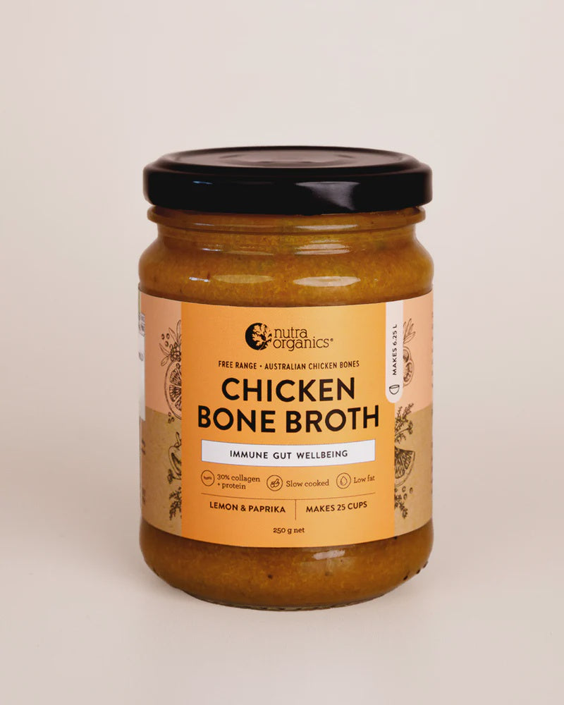 Nutra Organics - Chicken Bone Broth Concentrate Lemon Paprika 250g Jar
