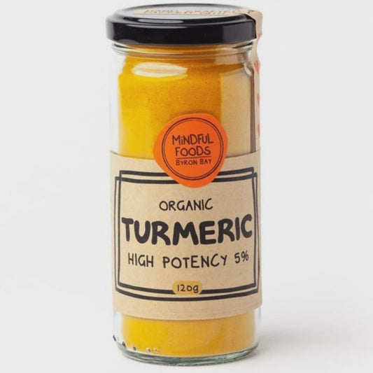 Mindful Foods - Organic Turmeric (High Potency 5%) 120g