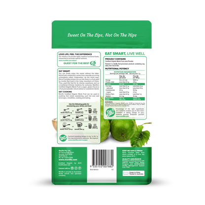 Morlife -  Monk Fruit Certified Organic 100g