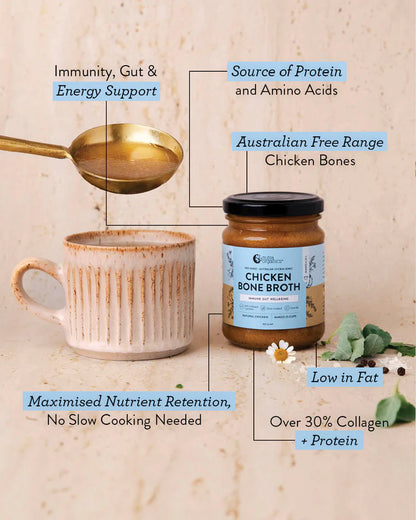 Nutra Organics - Chicken Bone Broth Concentrate Natural 250g Jar