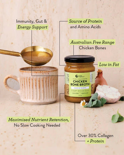 Nutra Organics - Chicken Bone Broth Concentrate Native Herbs 250g