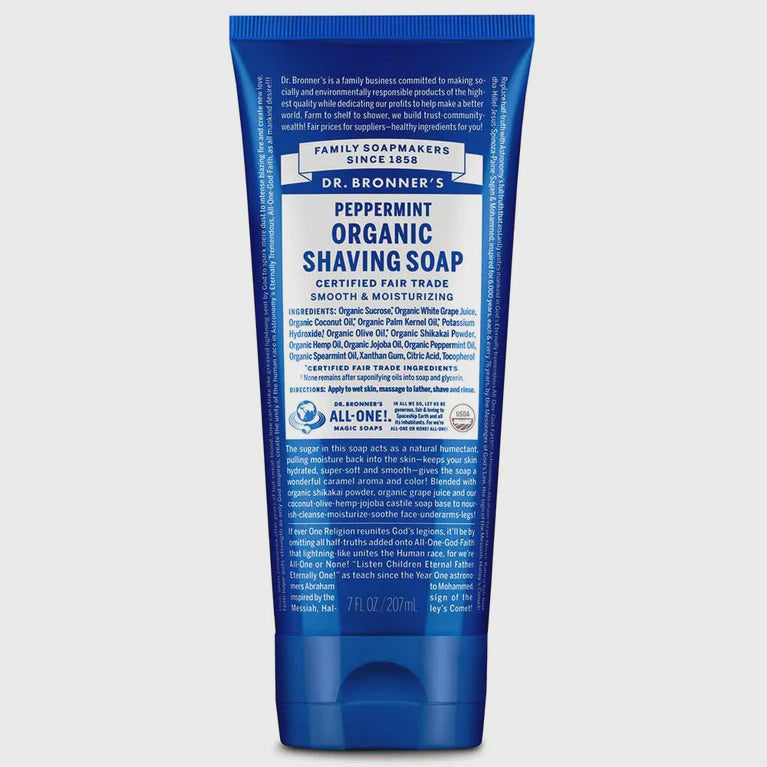 Dr Bronner's - Peppermint Shaving Soap